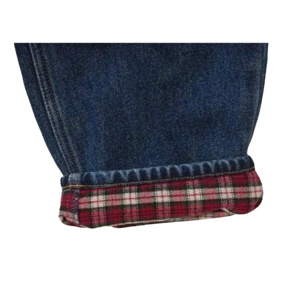 Eddie Bauer Flannel Lined Jeans, High Waisted, High Rise, Tagged Size 12 Petite, - Picture 7 of 10